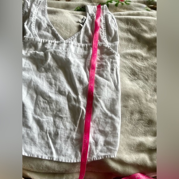 Madewell Sleeveless 100% Linen wrap top, white, size 2 women’s - Picture 7 of 7